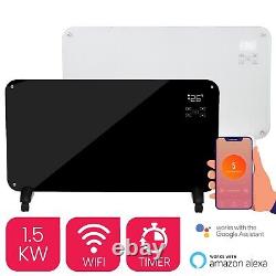 Electric Glass Panel Heater 1500W Smart WIFI Alexa and Remote Control ON SALE