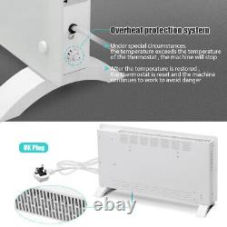 Electric Glass Panel Heater WiFi Smart Heater Radiator Timer 2 Heat Settings 2KW