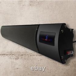 Electric Heater Infrared Radiant Ceiling/Wall IP44+Remote Control Black 1800W