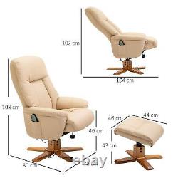 Electric Massage Recliner Chair with Ottoman Swivel Recliner with Remote Control