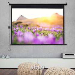 Electric Motorised Projector Screen Home Cinema Remote Control HD TV 72-120'