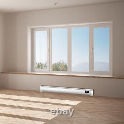 Electric Panel Heater Radiator Baseboard Skirting Convector Low Profile Timer