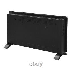 Electric Panel Heater Radiator Glass 2000W Portable Free Standing Wall Mounted