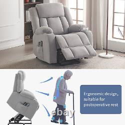 Electric Riser Recliner Chair Massage Heating Armchair Sofa with Remote Control