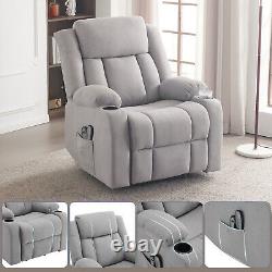 Electric Riser Recliner Chair Massage Heating Armchair Sofa with Remote Control