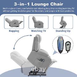 Electric Riser Recliner Chair Massage Heating Armchair Sofa with Remote Control