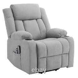 Electric Riser Recliner Chair Massage Heating Armchair Sofa with Remote Control