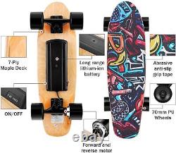 Electric Skateboard Longboard 350W withRemote Control Skateboard Adult Gift 20km/h