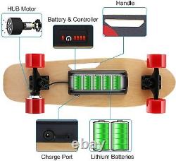 Electric Skateboard withRemote Control E-Longboard 350W 20KM/H Teen Adult Gift UK