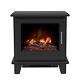 Electric Stove Wilmslow Black Matt Variable Heat Settings Remote Control 2kW