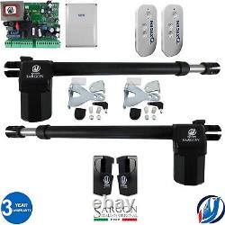 Electric Swing Gate Opener Operator Double Arms Remote Control Electric Gate Kit