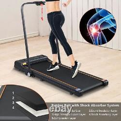 Electric Treadmill Remote Control Fordable Running Walk Machine With Phone Holder
