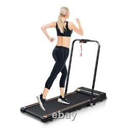Electric Treadmill Remote Control Fordable Running Walk Machine With Phone Holder