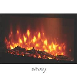 Electric Wall Mounted Fire Log Effect Fire Remote Control Efficient Fire