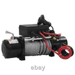 Electric Winch Remote Control Wireless 12V Electric Motor Steel Cable 13000lbs