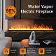 Electric fireplace insert with remote control water vapor fireplace, 3D flame