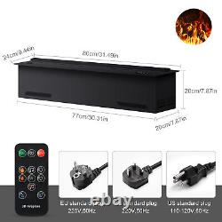 Electric fireplace insert with remote control water vapor fireplace, 3D flame