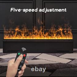 Electric fireplace insert with remote control water vapor fireplace, 3D flame