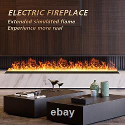 Electric fireplace insert with remote control water vapor fireplace, 3D flame