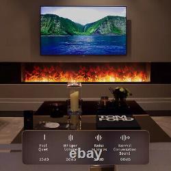 Electric fireplace insert with remote control water vapor fireplace, 3D flame