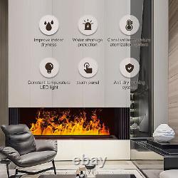 Electric fireplace insert with remote control water vapor fireplace, 3D flame