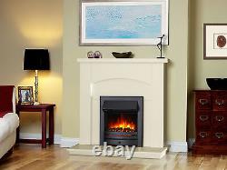 Endeavour Fires Roxby Inset Electric Fire, Black Trim and Fret, Remote control