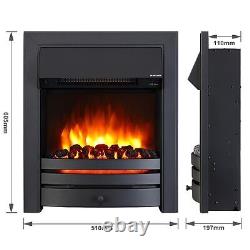 Endeavour Fires Roxby Inset Electric Fire, Black Trim and Fret, Remote control