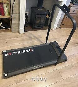 Fitness Club Electric Treadmill with Foldable Handrail and Remote Control