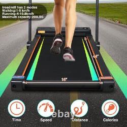 Foldable Electric Treadmill Running Walk Machine Remote Control with Phone Holder