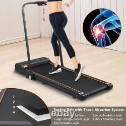 Foldable Electric Treadmill Running Walk Machine Remote Control with Phone Holder