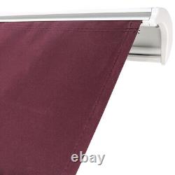 Full Cassette Electric Remote Control Retractable Awning 3x2.5M Wine Red