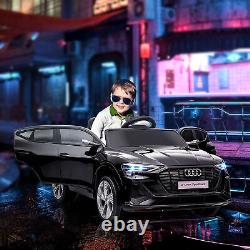 HOMCOM 12V Kids Electric Ride-On Car Audi Remote Control Lights Music 3Yr+ Black