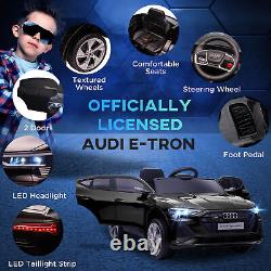 HOMCOM 12V Kids Electric Ride-On Car Audi Remote Control Lights Music 3Yr+ Black