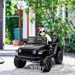 HOMCOM 12V Kids Electric Ride On Car Truck Off-road Toy with Remote Control