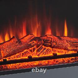 HOMCOM Electric Fireplace Suite with Remote Control Overheat Protection, 2000W