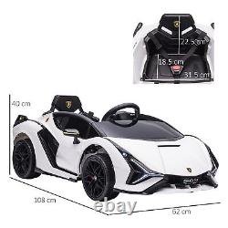 HOMCOM Lamborghini SIAN 12V Kids Electric Ride On Car Toy with Remote Control