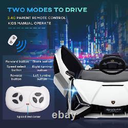 HOMCOM Lamborghini SIAN 12V Kids Electric Ride On Car Toy with Remote Control