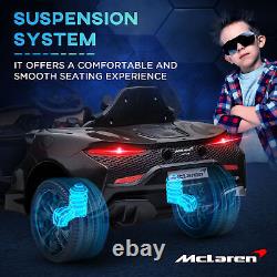 HOMCOM McLaren Licensed Kids Electric Ride-On Car with Remote Control Black