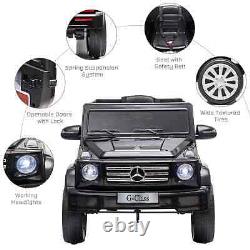 HOMCOM Mercedes Benz G500 12V Kids Electric Ride On Car with Remote Control Black