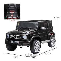 HOMCOM Mercedes Benz G500 12V Kids Electric Ride On Car with Remote Control Black