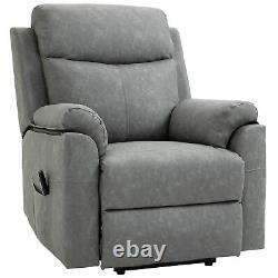 HOMCOM Power Lift Chair Electric Riser Recliner with Remote Control, Grey