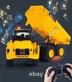 HUINA 1553 116 RC Truck Remote Control Dump Truck Engineering Car Toy 2.4GHZ