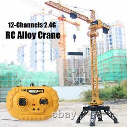 HUINA 2.4G RC Die Cast 114 Crane Engineering Vehicle Alloy 12CH Remote Control