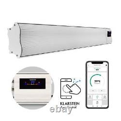 Heater Electric Indoor Thermostat Radiant Infrared Space Heating App 2400W White