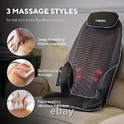 HoMedics ShiatsuMax Electric Heated Shiatsu Back Massager with Remote Control