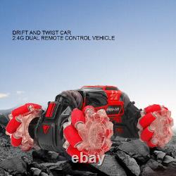 Hot Electric Remote Control 4-Wheel Stunt Car Toy Sensor 116 UD2196AR