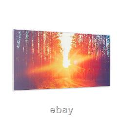 Infrared Panel Heater Wall Mount Picture Forest Indoor 120x60cm 720 W Remote