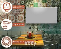 KIASA 600W Smart Wi-Fi Infrared Heating Panel -Wall/Ceiling Mount -7 day Timer