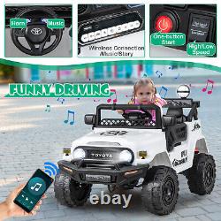 Kids 12V Licensed Electric Car Toddlers Ride on Toy Truck with Remote Control