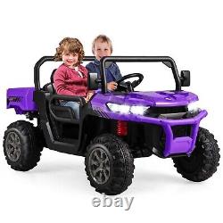 Kids Electric Ride On Dump Truck 2-Seater 12V Ride On Toy UTV Remote Control